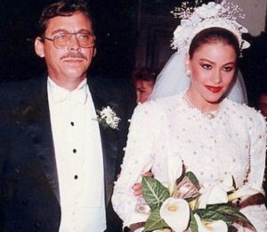 Sofía Vergara with her father