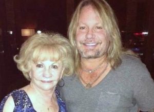 Vince Neil with his mother