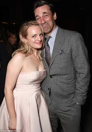 Elisabeth Moss with her father
