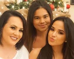 Becky G with her mother & sister