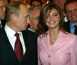 Vladimir Putin with his girlfriend Alina