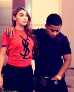 Justin Dior Combs with his girlfriend Chantel