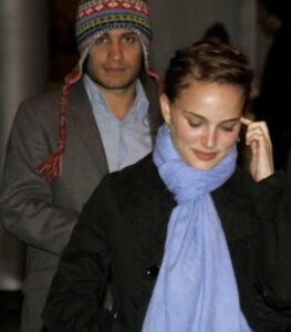Natalie Portman with her ex-boyfriend Gael