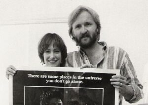 James Cameron with his ex-wife Gale
