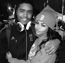 Justin Dior Combs with his girlfriend India
