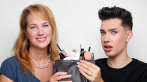 James Charles with her mother