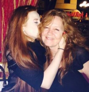 Madelaine Petsch with her mother