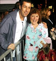 Adam Sandler with his mother