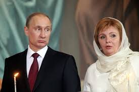 Vladimir Putin with his ex-wife
