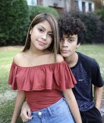 Baby Diego with his girlfriend