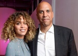 Cory Booker with his girlfriend Cleo