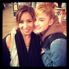 Chachi Gonzales with her mother