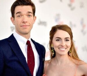 John Mulaney with his wife