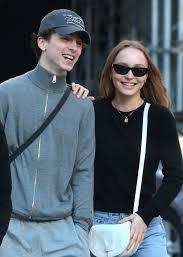 Timothee Chalamet with his ex-girlfriend Lily-Rose