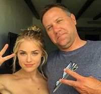 Michelle Randolph with her father