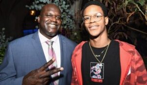 Shareef O’ Neal with his father