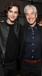 Timothee Chalamet with his father