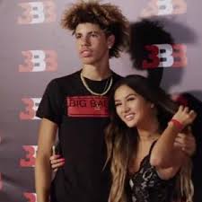 LaMelo Ball with his girlfriend
