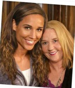 Lolo Jones with her mother