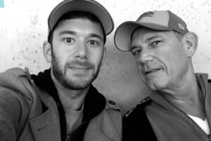 Colin Kroll with his father