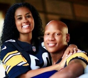 Michelle Shazier with her husband
