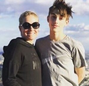 Johnny Orlando with his mother