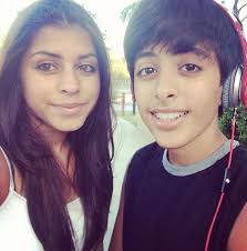 Karan Brar with his sister
