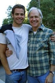 Chris Pine with his father