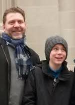 Sophia Lillis with her step-father