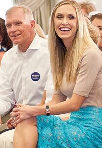 Lara Trump with her father