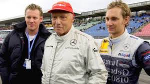 Andreas Nikolaus Niki Lauda with son