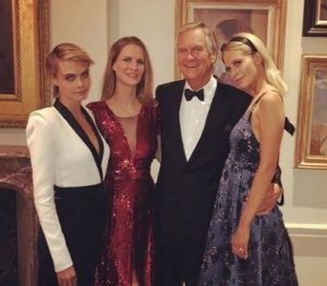 Charles Delevingne with her family