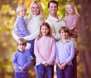 Donald Trump Jr. with his ex-wife & kids
