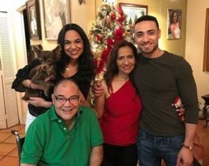 Freddy Miyares with his family