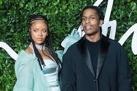 ASAP Rocky with his ex-girlfriend Rihanna