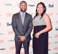 Trevante Rhodes with his mother