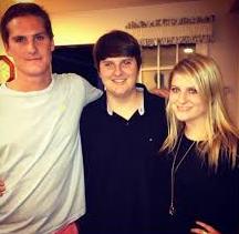 Meghan Trainor with her brothers