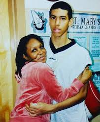 Danny Green with his mother