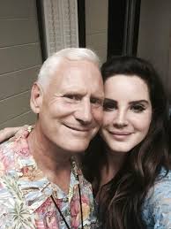 Lana Del Rey with her father