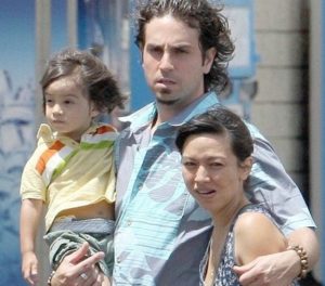 Amanda Rodriguez with her husband & son