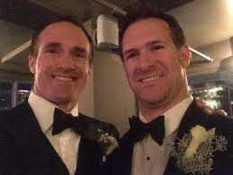 Drew Brees with his brother