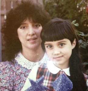 Monica Ruiz with her mother