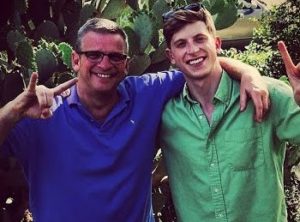 Matt King with his father