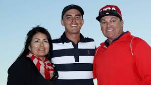 Rickie Fowler with his parents