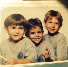 Brandon Calvillo with his brothers