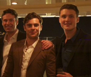Zac Efron with his father & brother