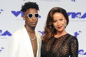 21 Savage with his ex-girlfriend Amber