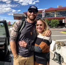 Chase Rice with his mother