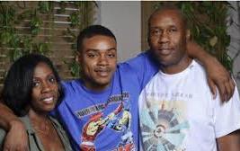 Errol Spence Jr. with his parents