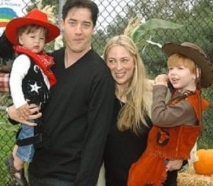 Afton Smith with her ex-husband & son